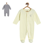 Pack of 2 sleep suit - off white for New Born