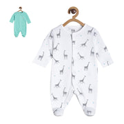 Pack of 2 sleep suit - light sky blue for New Born