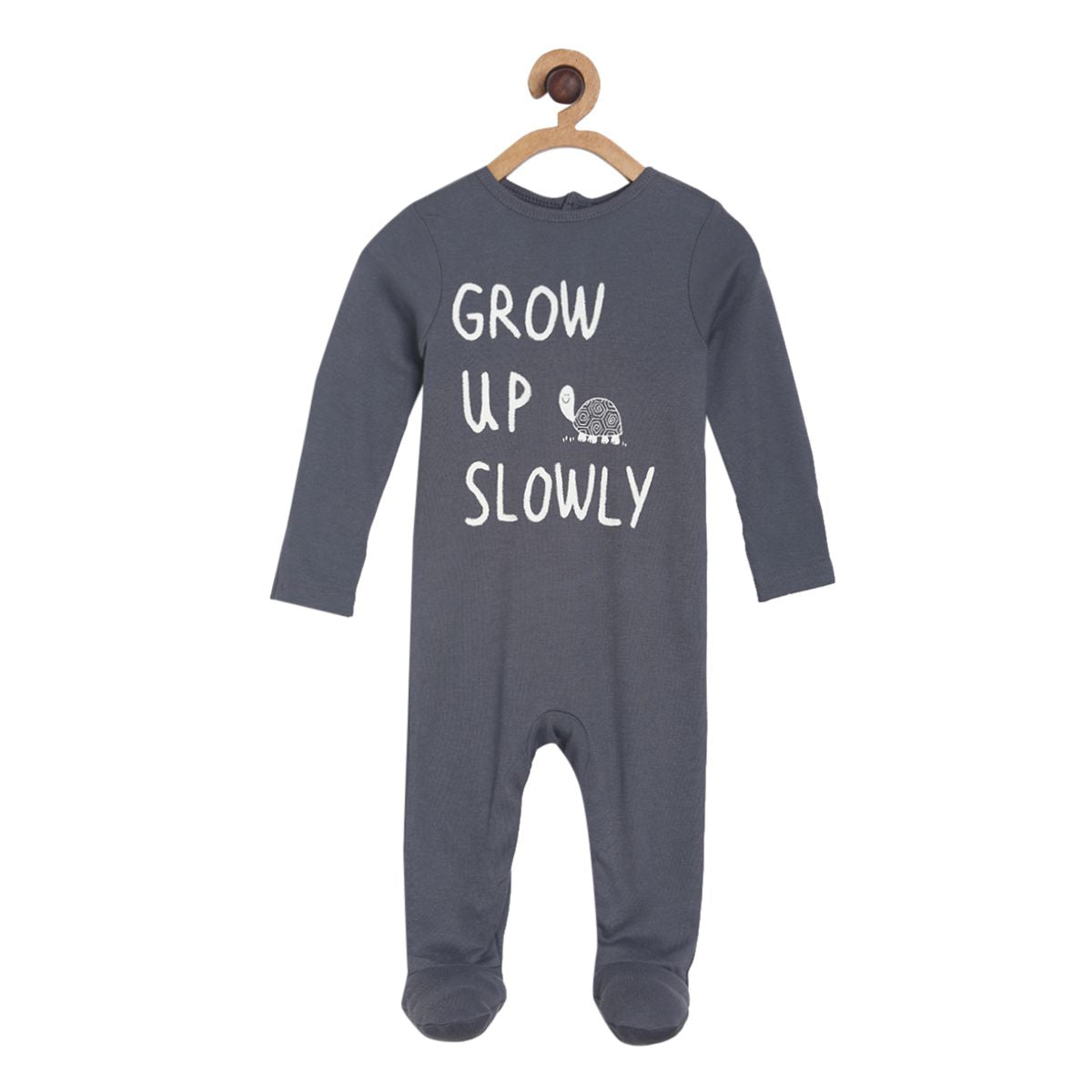 Pack of 2 sleepsuit - navy blue & white for New Born