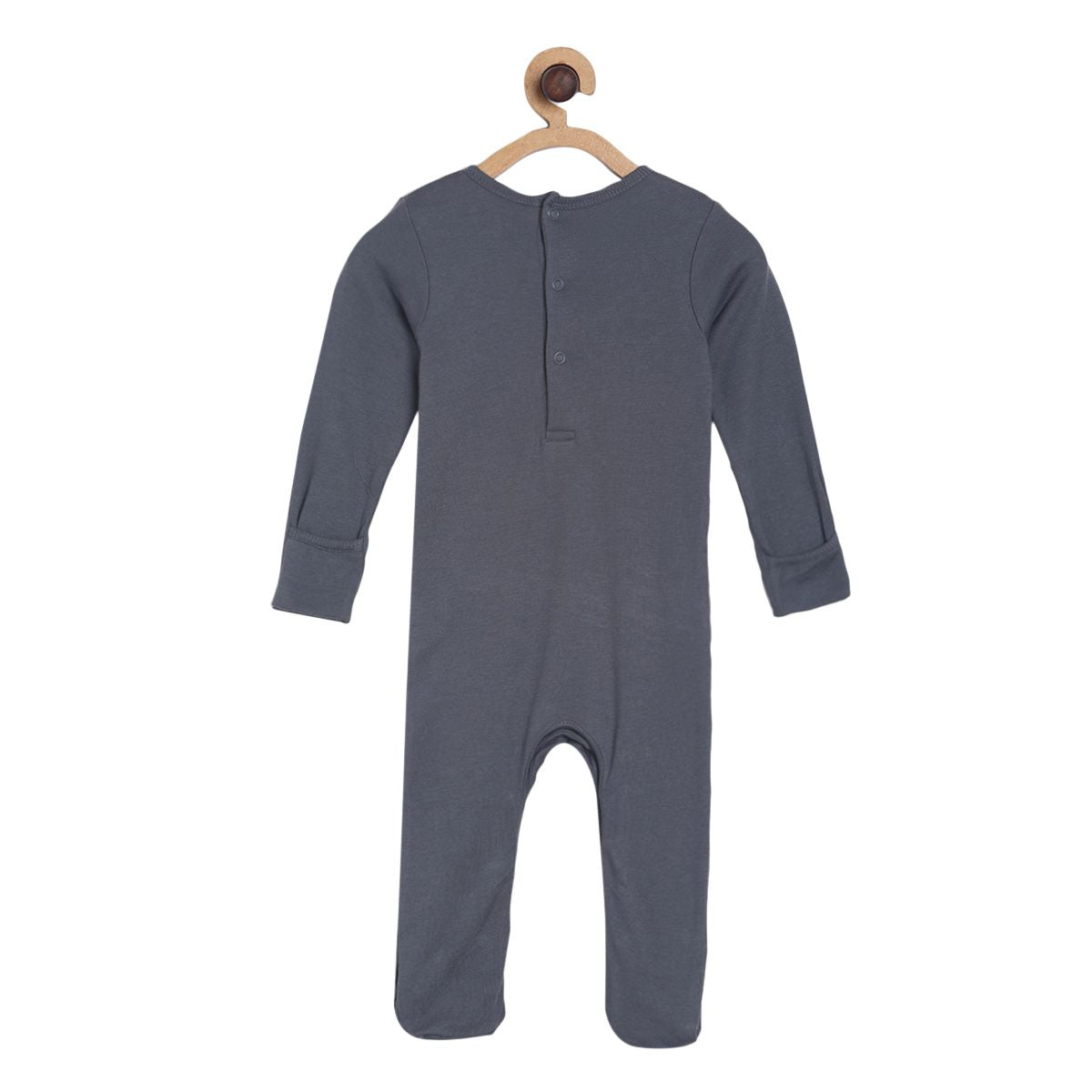 Pack of 2 sleepsuit - navy blue & white for New Born