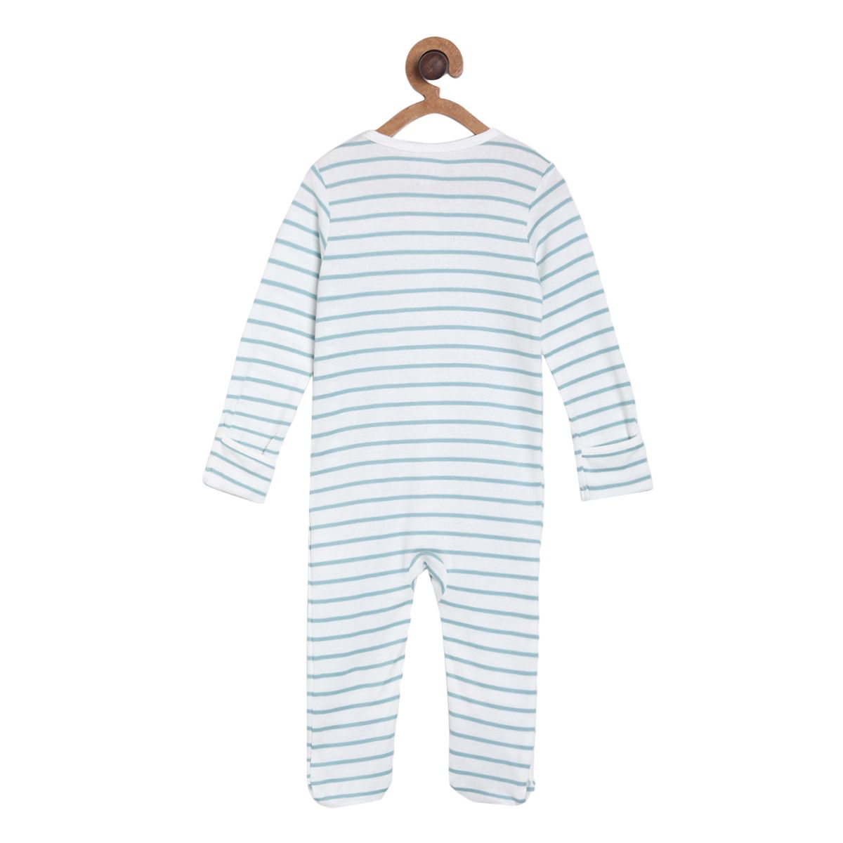 Pack of 2 sleepsuit - dark grey & white for New Born