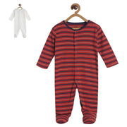 Pack of 2 sleepsuit - dark red for New Born