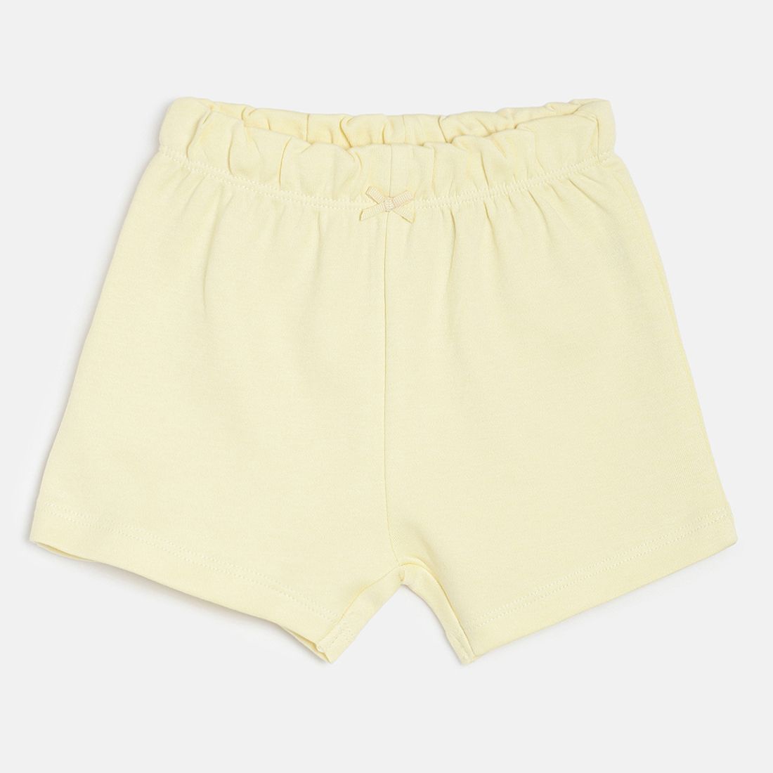 Baby Girls Grey, Yellow & White Cotton Printed Shorts Pack of 3 Regular Fit Casual Shorts