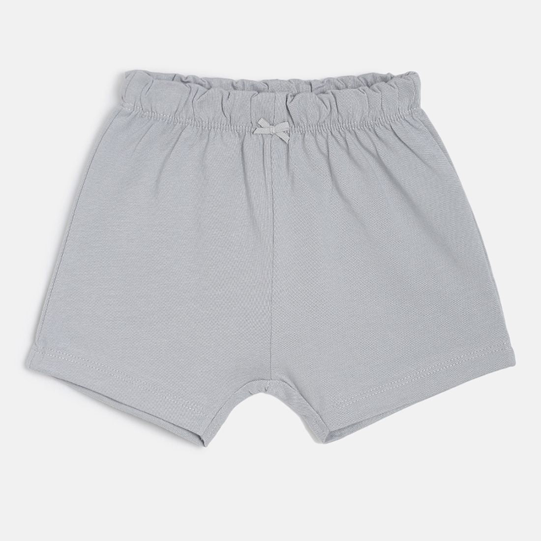 Baby Girls Grey, Yellow & White Cotton Printed Shorts Pack of 3 Regular Fit Casual Shorts