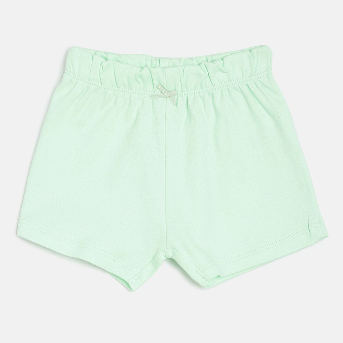 Baby Girls Green, White & Multicolor Cotton Printed Shorts Pack of 3 Regular Fit Casual Shorts