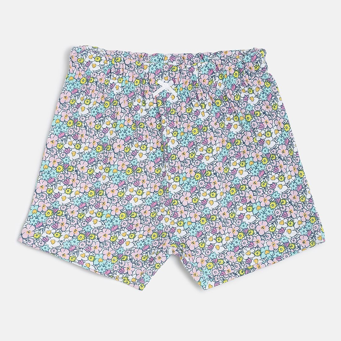Baby Girls Pink, White & Multicolor Cotton Printed Shorts Pack of 3 Regular Fit Casual Shorts