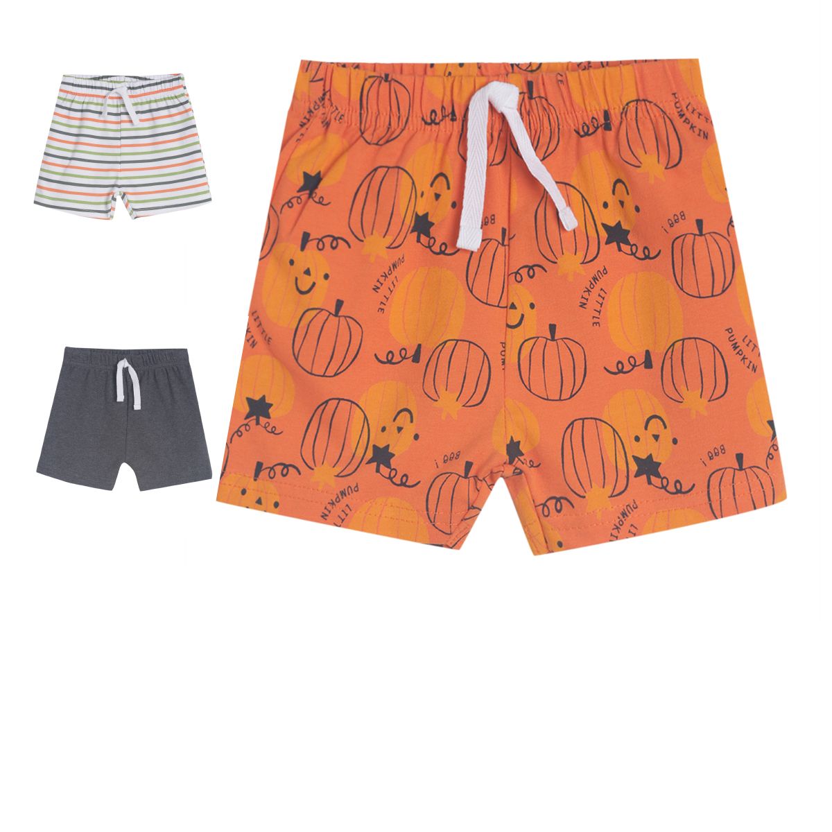 Pack of 3 shorts - coral red for 0-3 Months