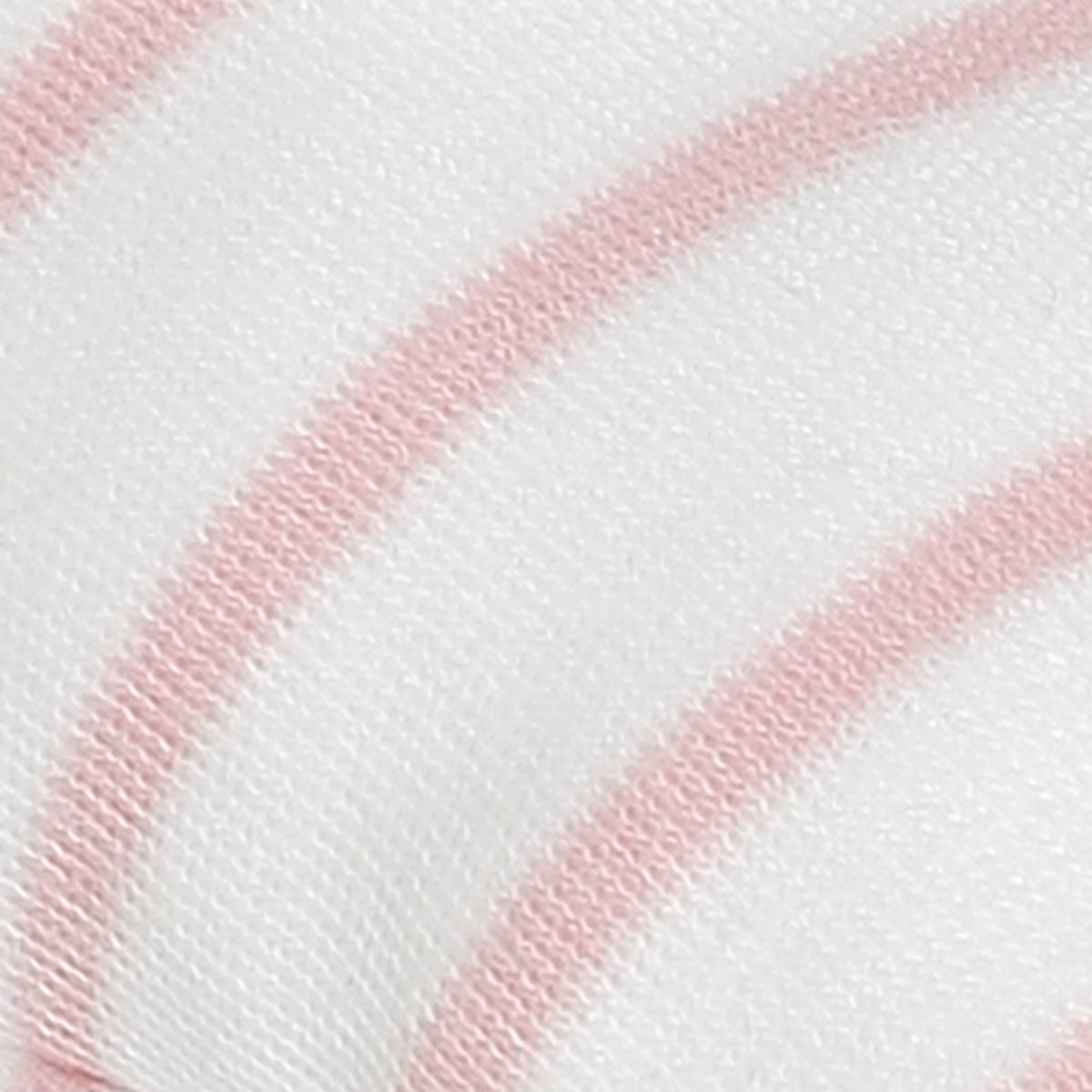Baby Girls White and Pink Cotton Striped Booties Pack of 1 Pair Soft Pull-On Everyday Footwear