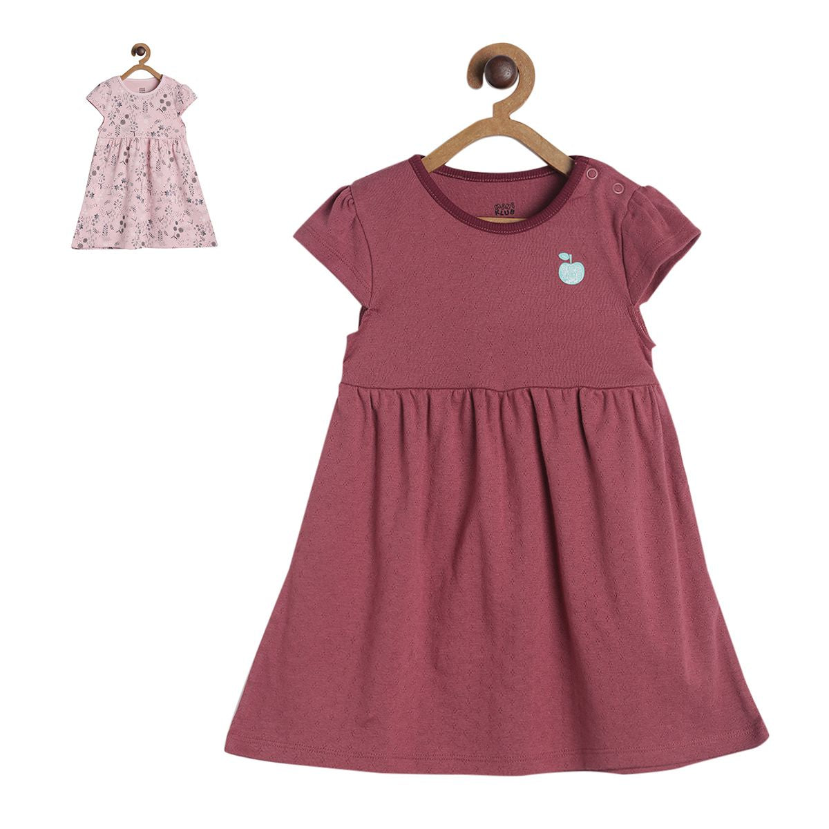 Pack of 2 dress - magenta for 0-3 Months