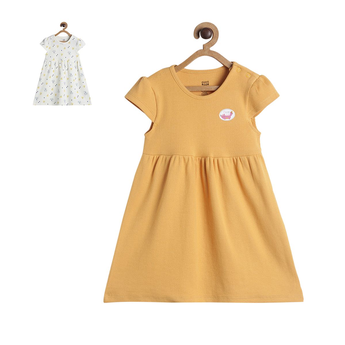 Pack of 2 dress - yellow for 0-3 Months