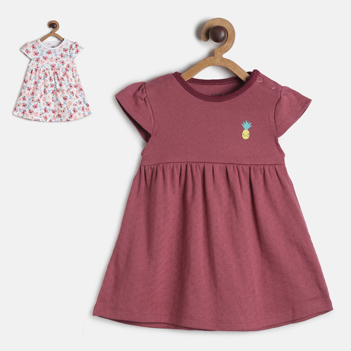 Pack of 2 dress - red for 0-3 Months