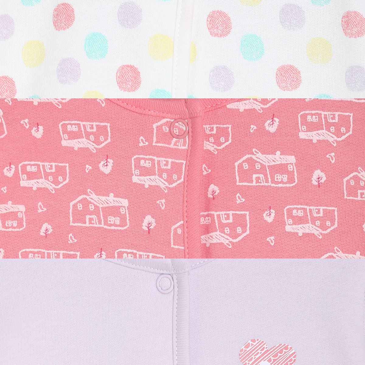 Girls Multi Po3 Front Open Vest