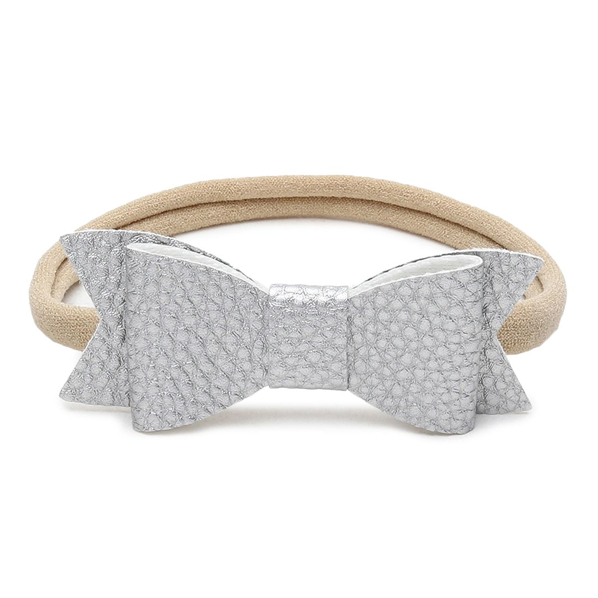 Girls Silver, Gold & Pink Bow Hair Band Set of 3 Fashion Hair Accessories