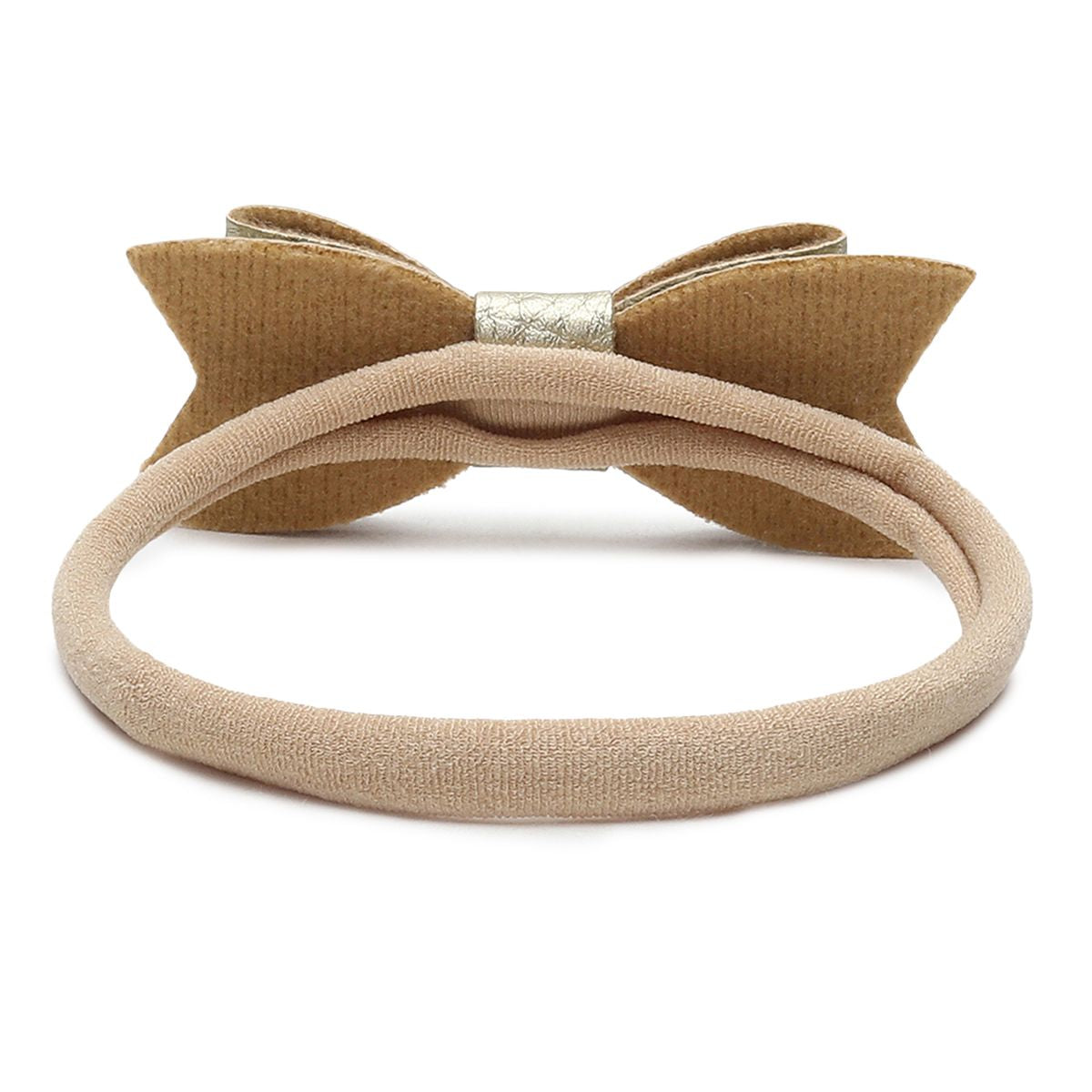 Girls Silver, Gold & Pink Bow Hair Band Set of 3 Fashion Hair Accessories
