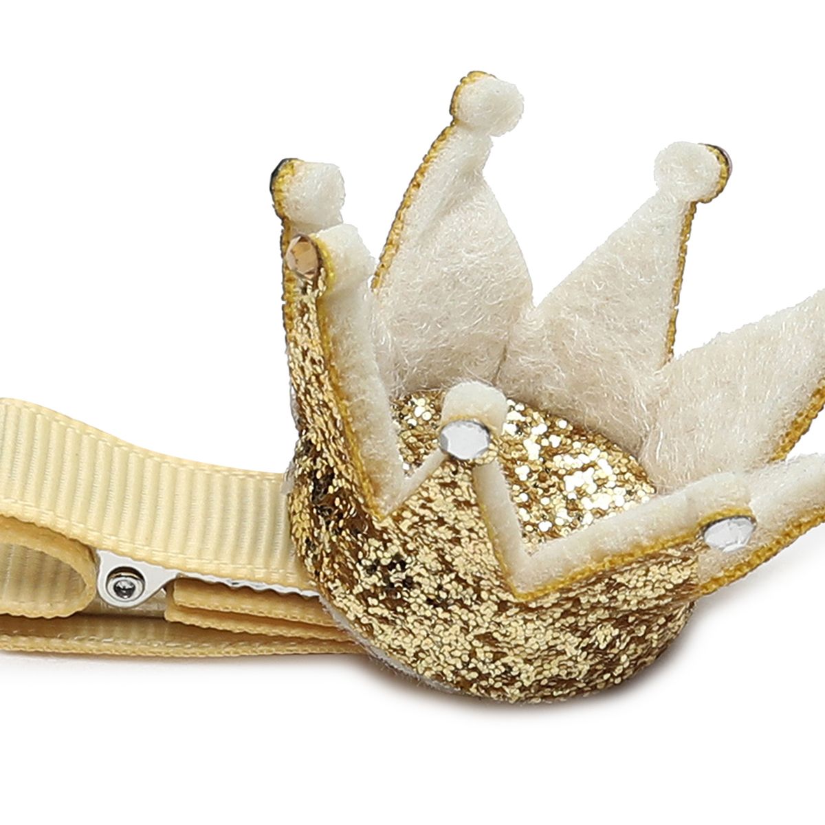 Baby Girls Gold Crown Hair Clip Fashion Hair Accessory