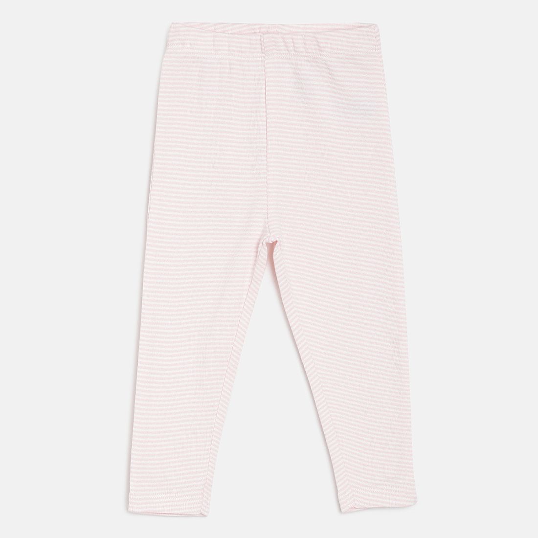 Baby Girls Pink & White Cotton Printed Leggings Pack of 3 Regular Fit Casual Leggings