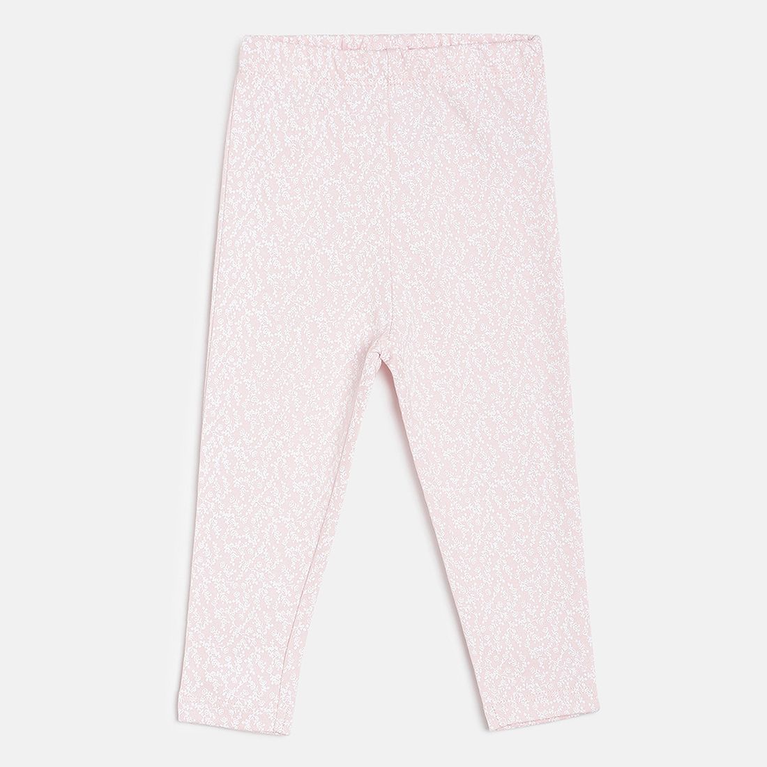 Baby Girls Pink & White Cotton Printed Leggings Pack of 3 Regular Fit Casual Leggings