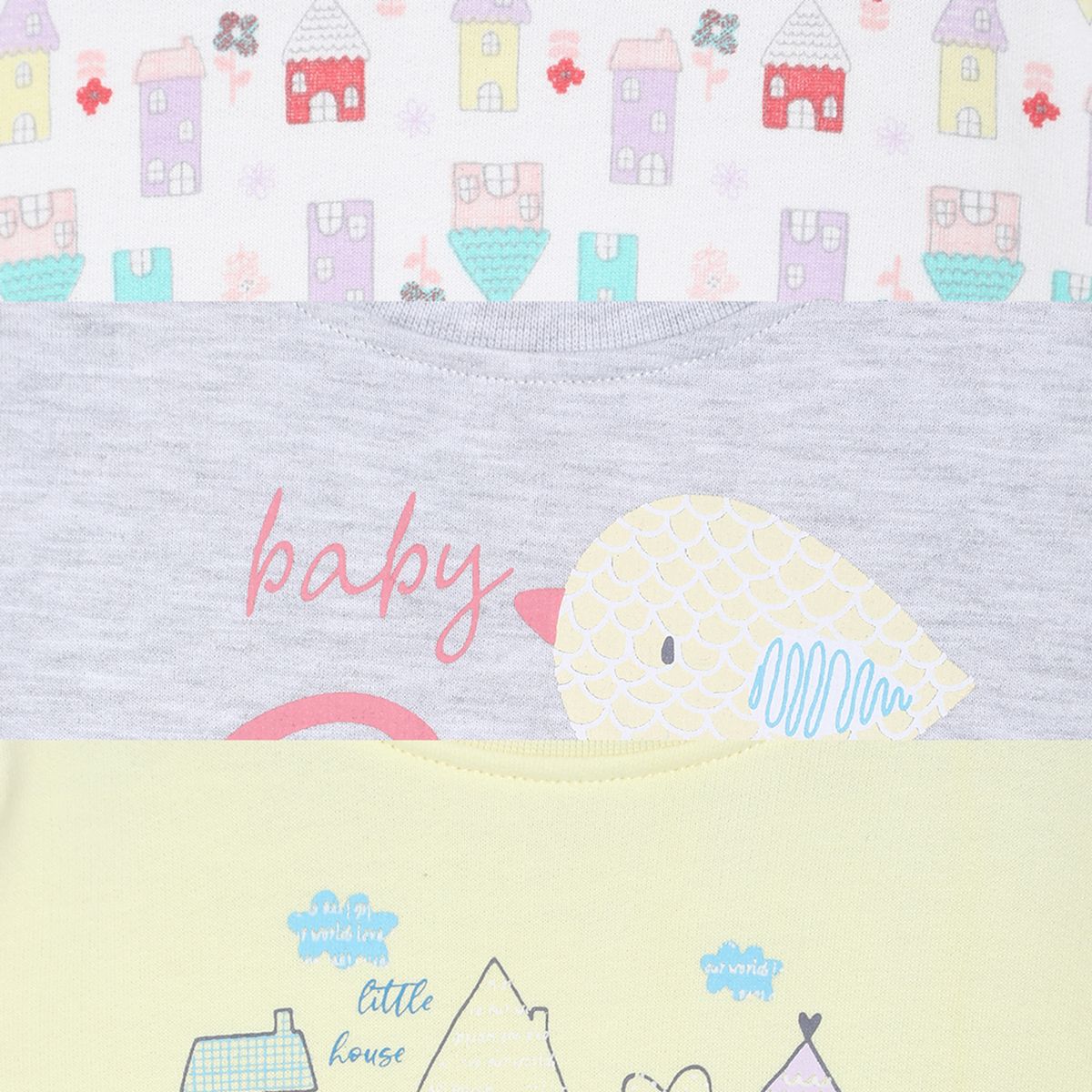 Pack of 3 knit top - white for 0-3 Months