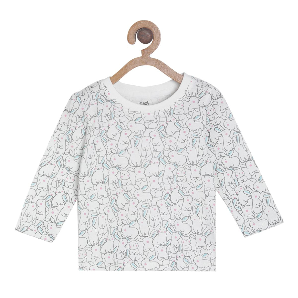 Pack of 3 knit top - white & sky blue for 0-3 Months