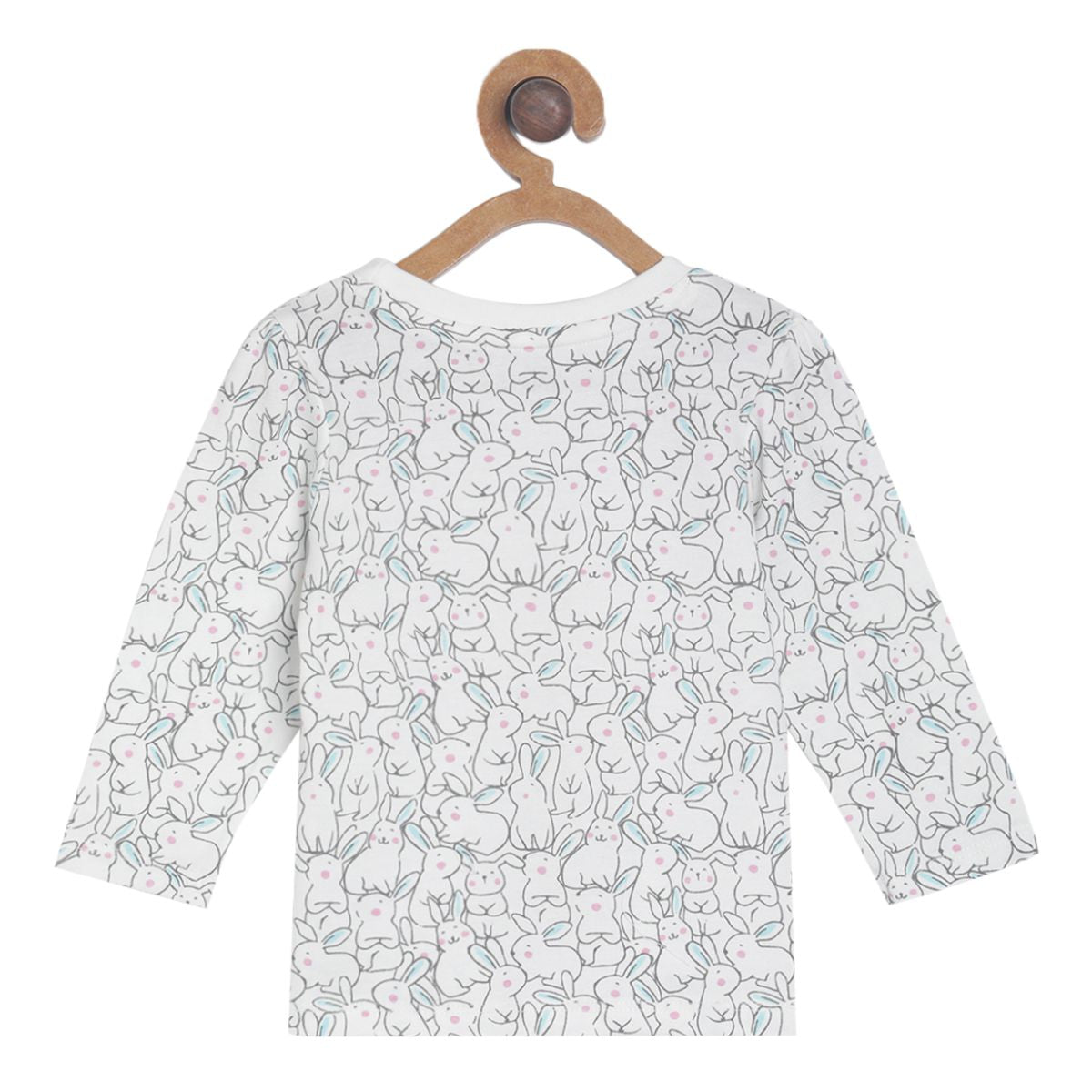 Pack of 3 knit top - white & sky blue for 0-3 Months