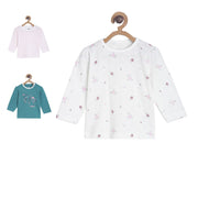 Pack of 3 knit top - light lavender for 0-3 Months