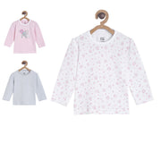Pack of 3 knit top - light blue for 0-3 Months