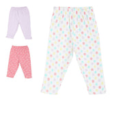 Pack of 3 legging - white for 0-3 Months