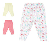 Pack of 3 legging - white for 0-3 Months