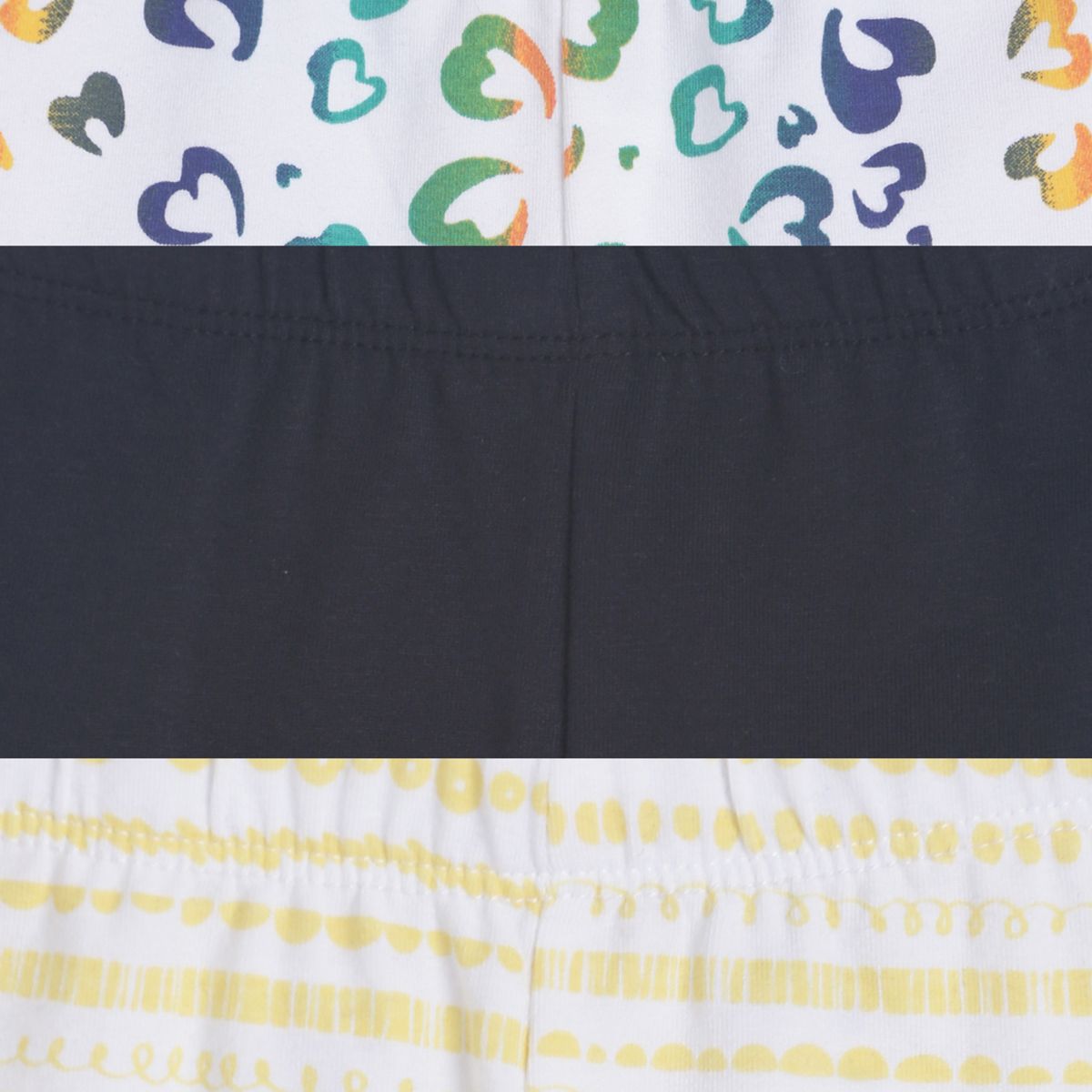 Pack of 3 legging - gainsboro & blue for 0-3 Months