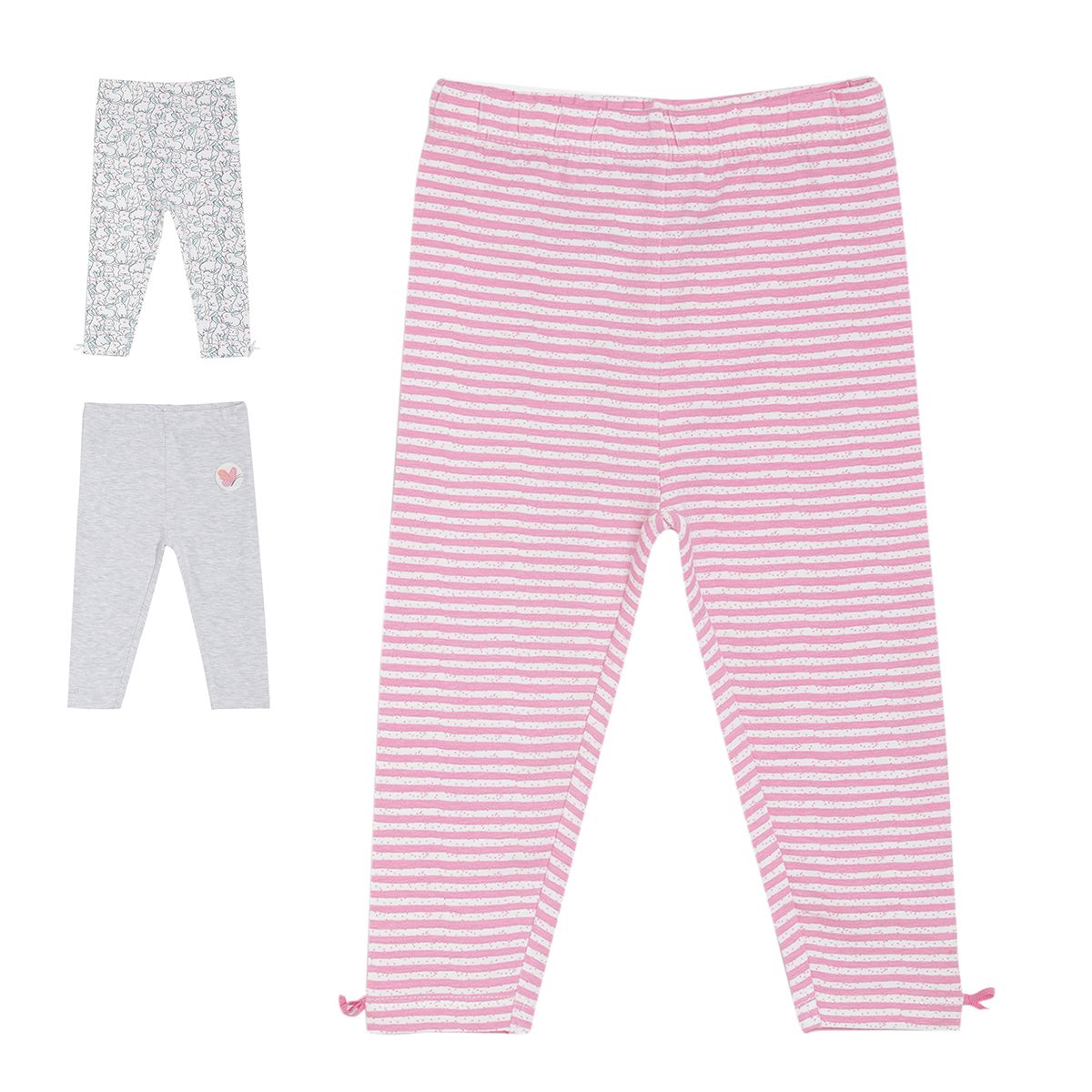 Pack of 3 legging - lavender for 0-3 Months