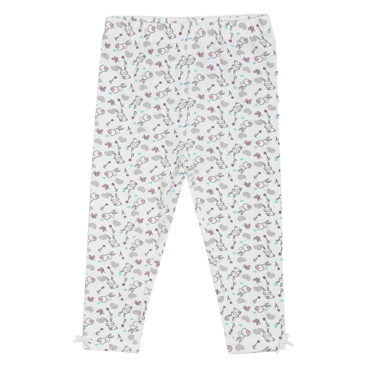 Pack of 3 legging - white & light blue for 0-3 Months