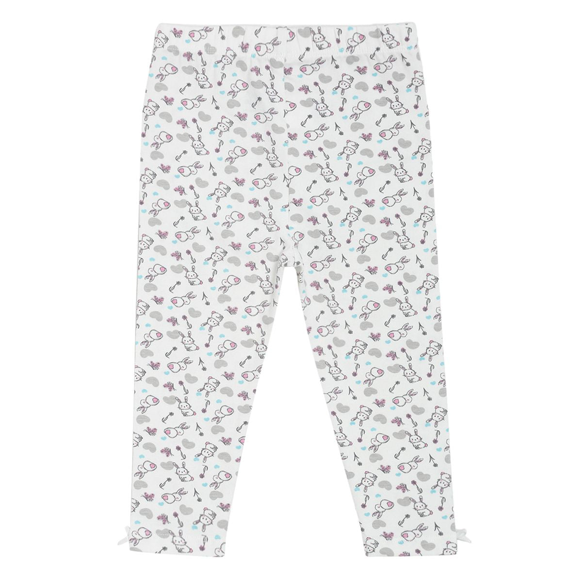 Pack of 3 legging - white & light blue for 0-3 Months