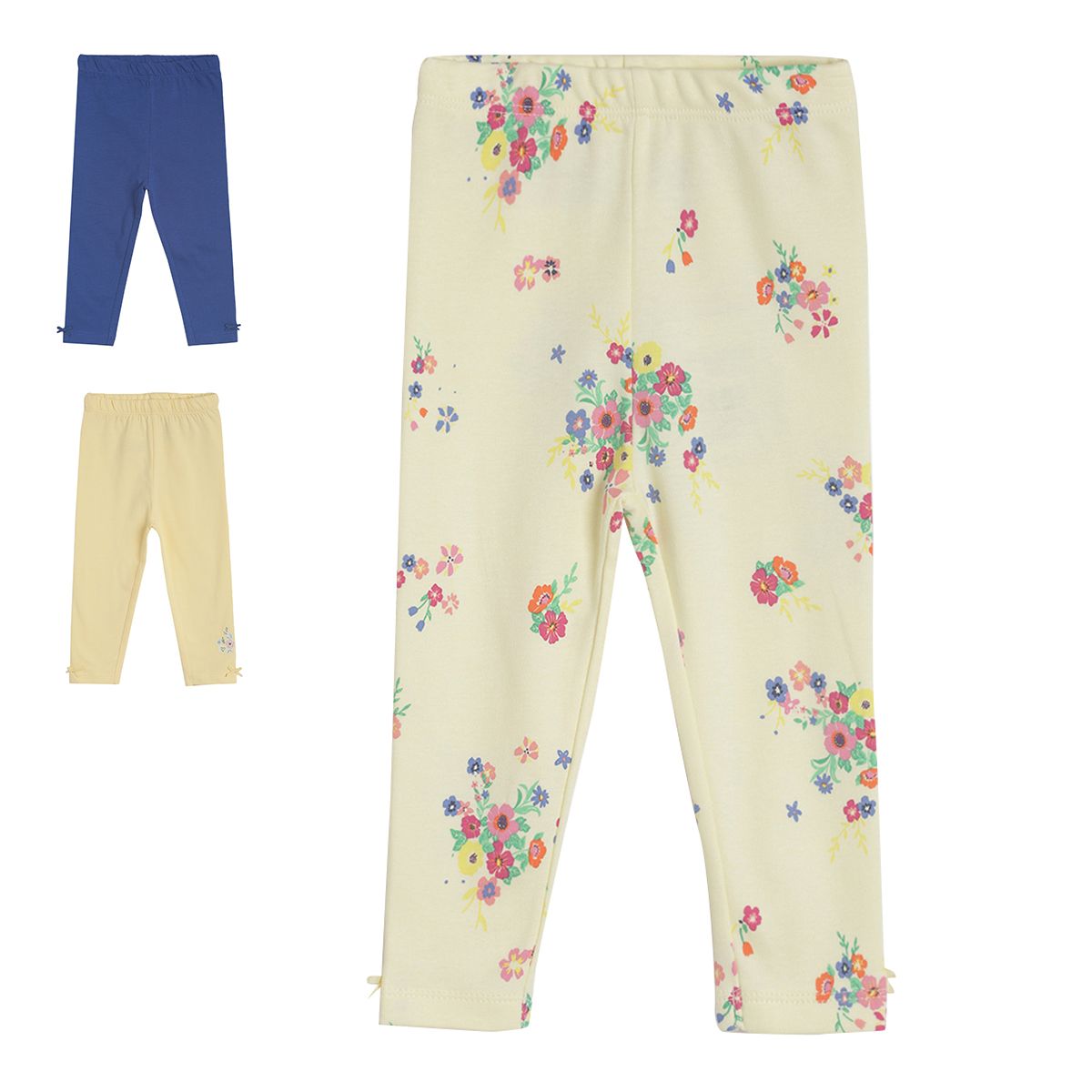 Pack of 3 legging - light beige for 0-3 Months