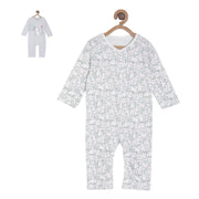 Pack of 2 rompers - white & sky blue for New Born