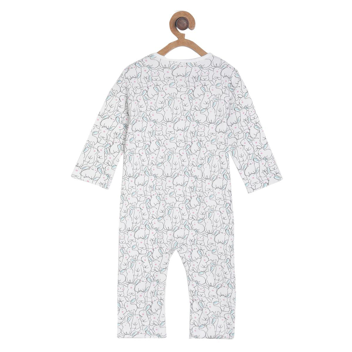 Pack of 2 rompers - white & sky blue for New Born