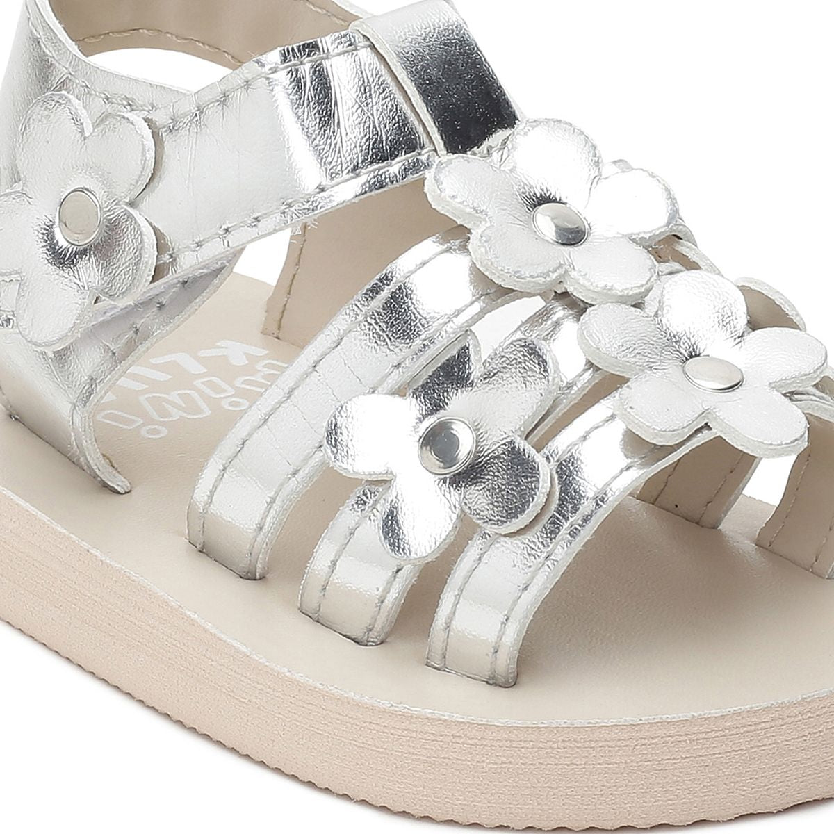 Girls Silver Sandals
