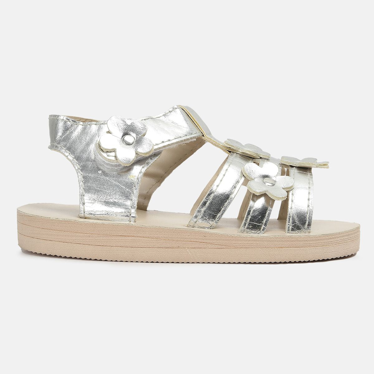 Girls Silver Sandals