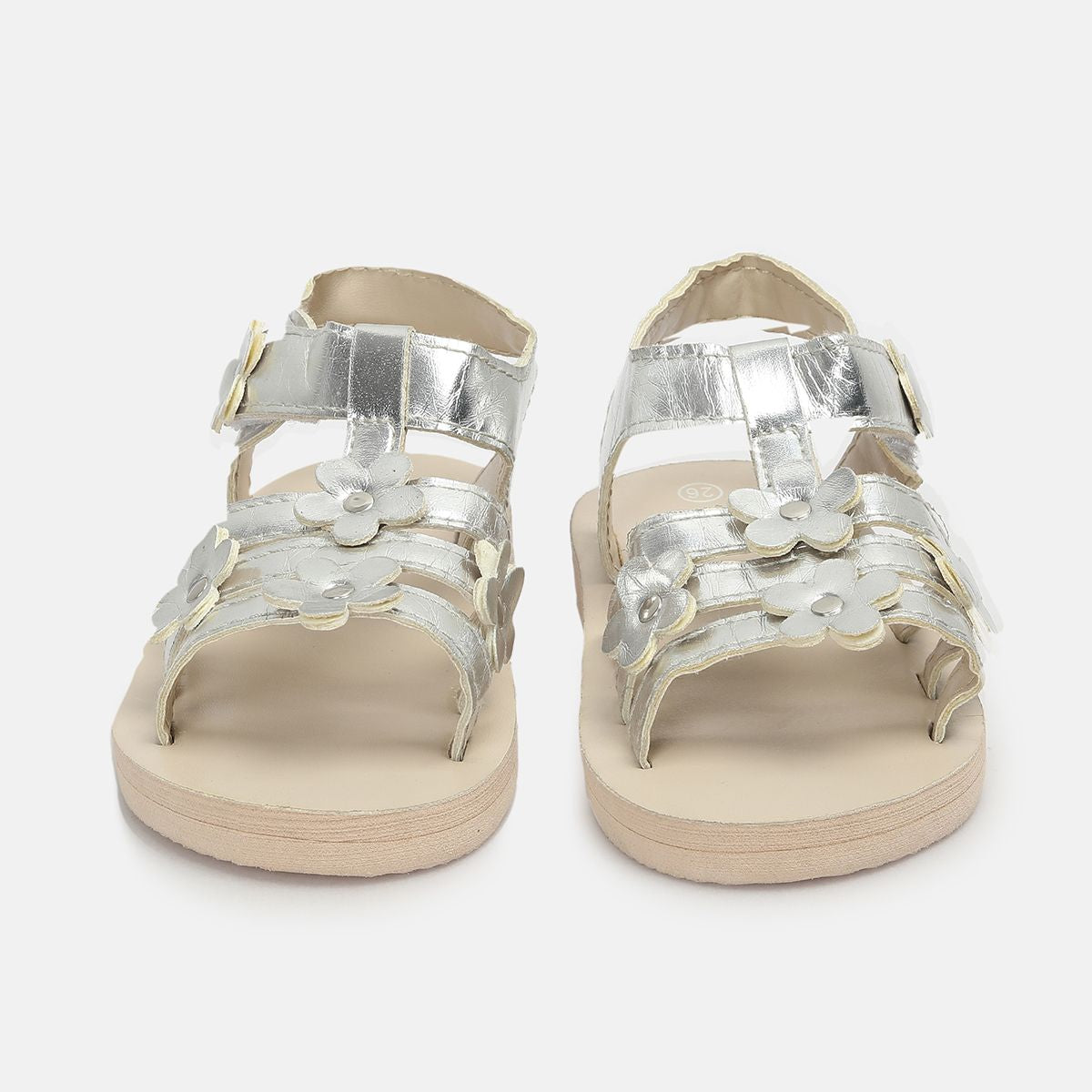Girls Silver Sandals