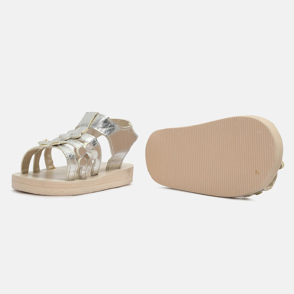 Girls Silver Sandals