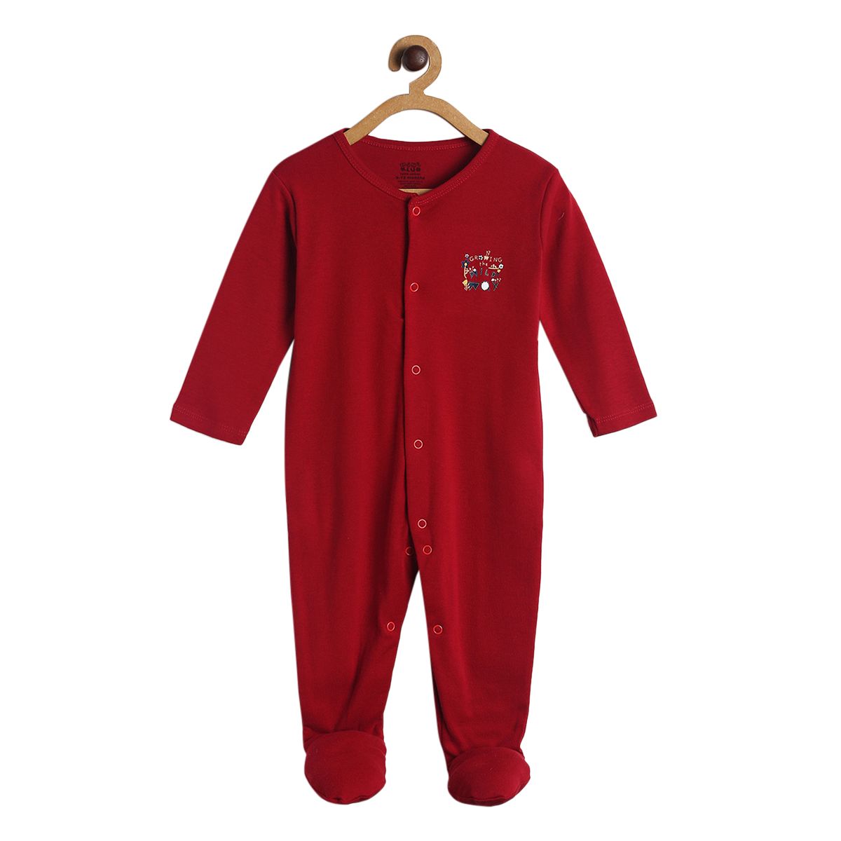 Pack of 2 sleep suit - maroon for New Born