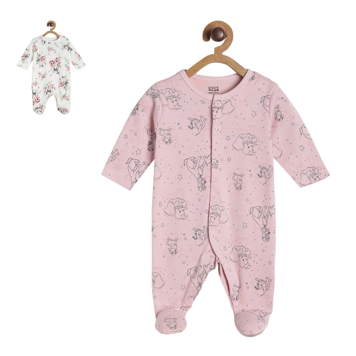 Pack of 2 sleep suit - navy blue for New Born