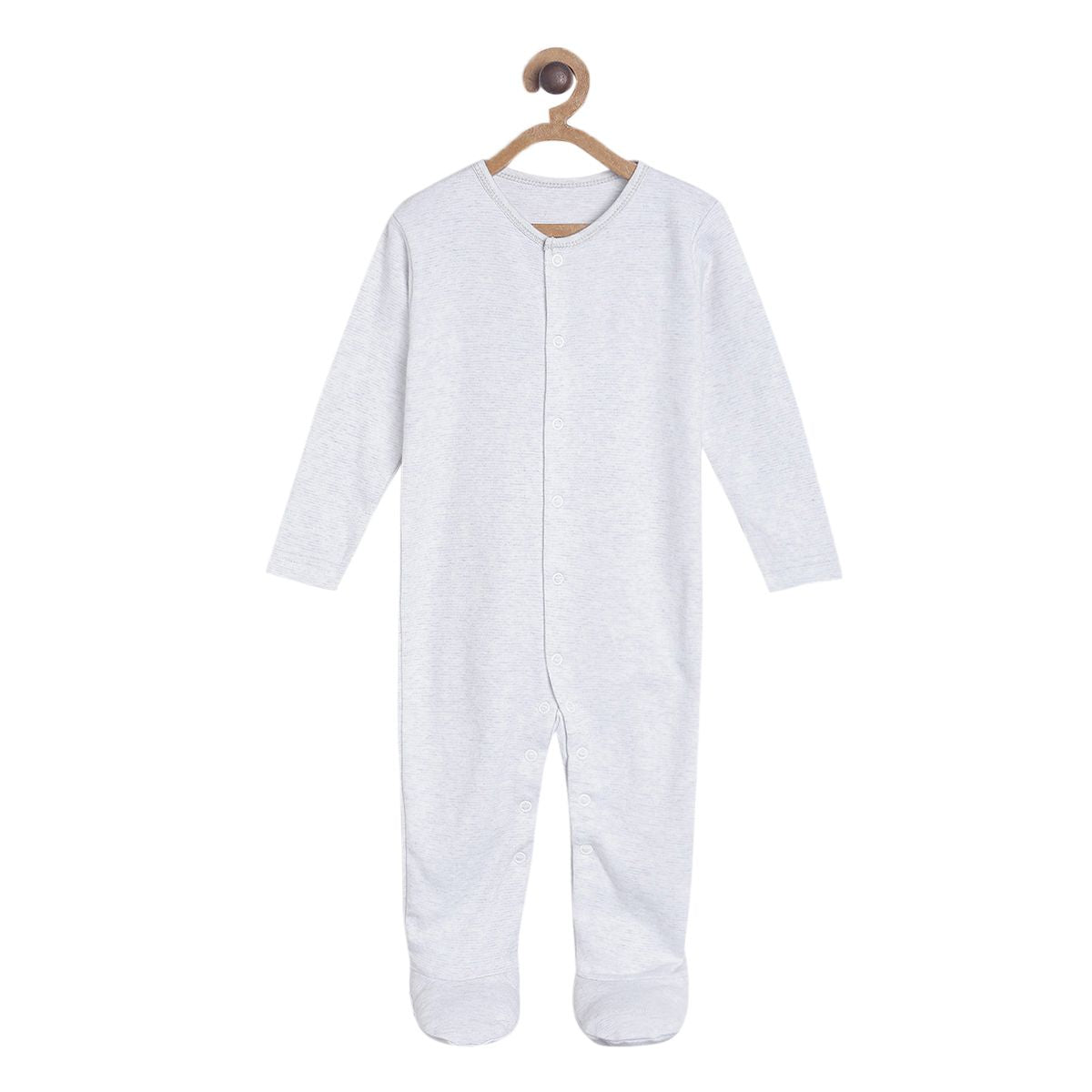 Pack of 3 sleep suit and bodysuit set - greyish blue for New Born