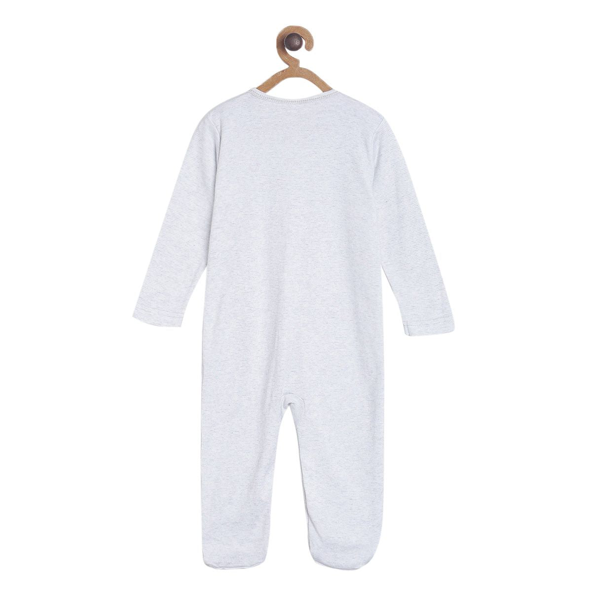 Pack of 3 sleep suit and bodysuit set - greyish blue for New Born