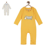 Pack of 2 romper - light brown  & light brown for New Born