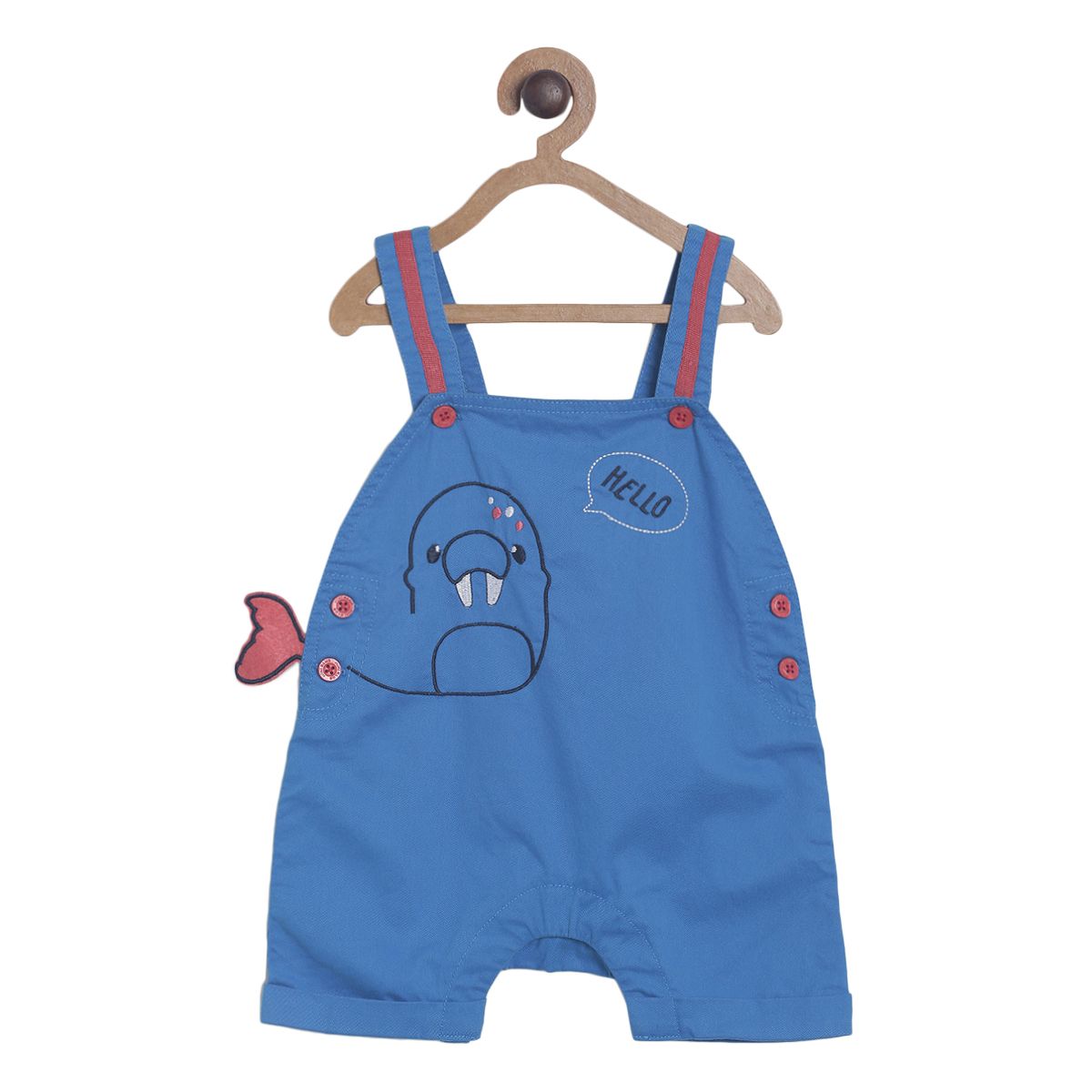 Pack of 2 dungaree set - blue for 3-6 Months