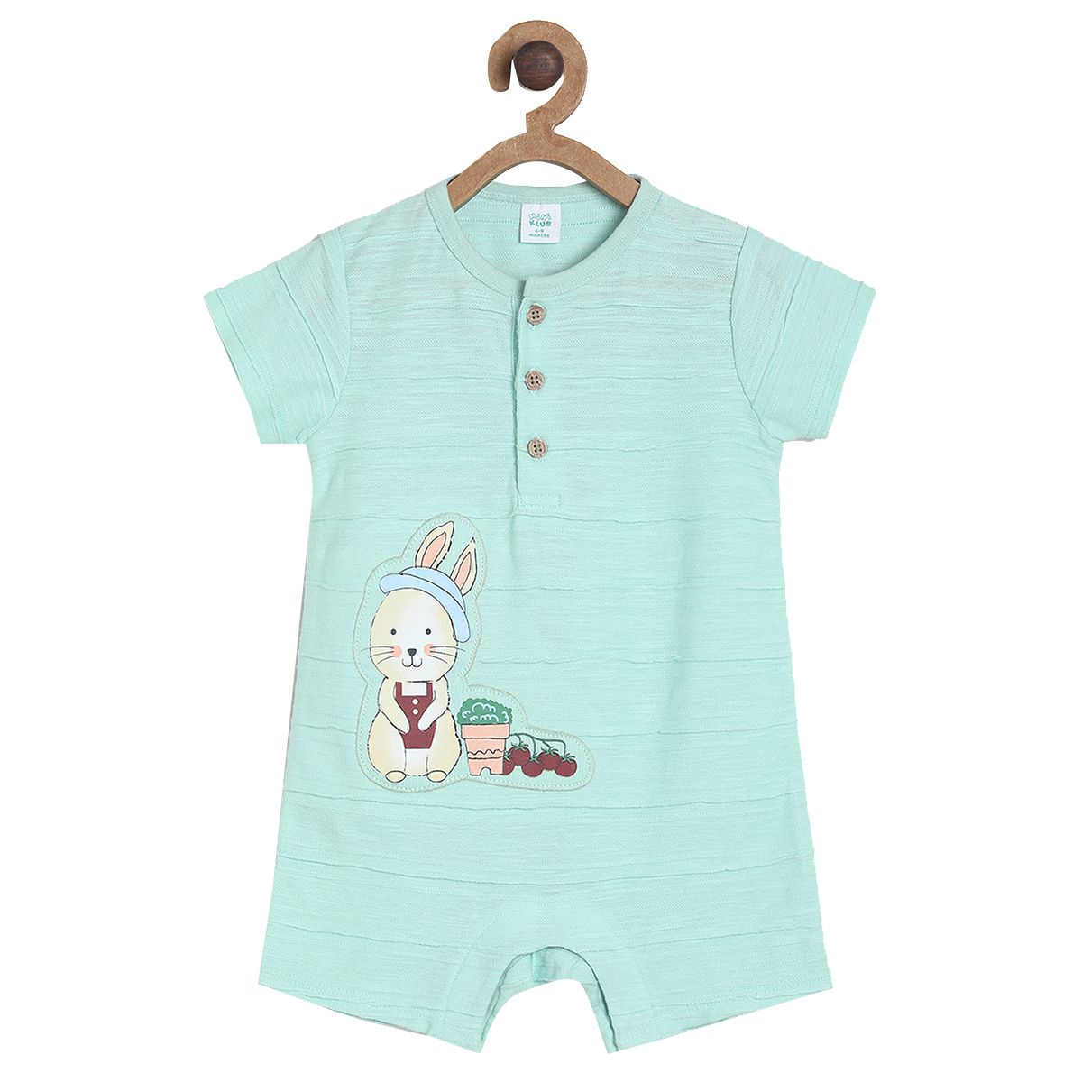 Pack of 1 romper - green for New Born