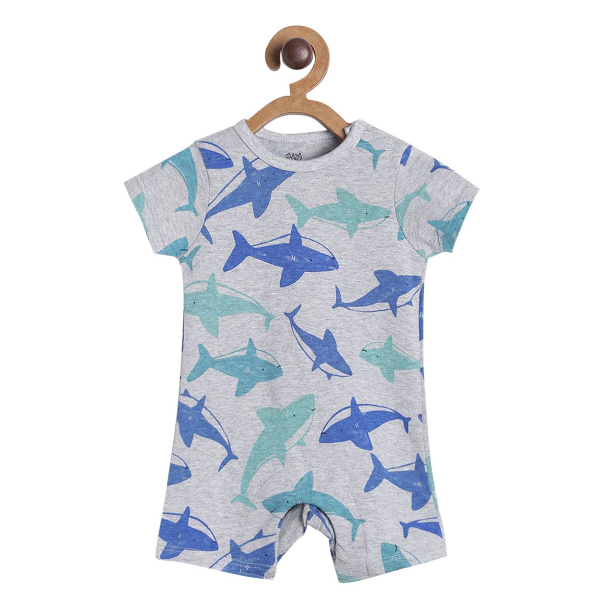 Pack of 1 romper - grey for New Born