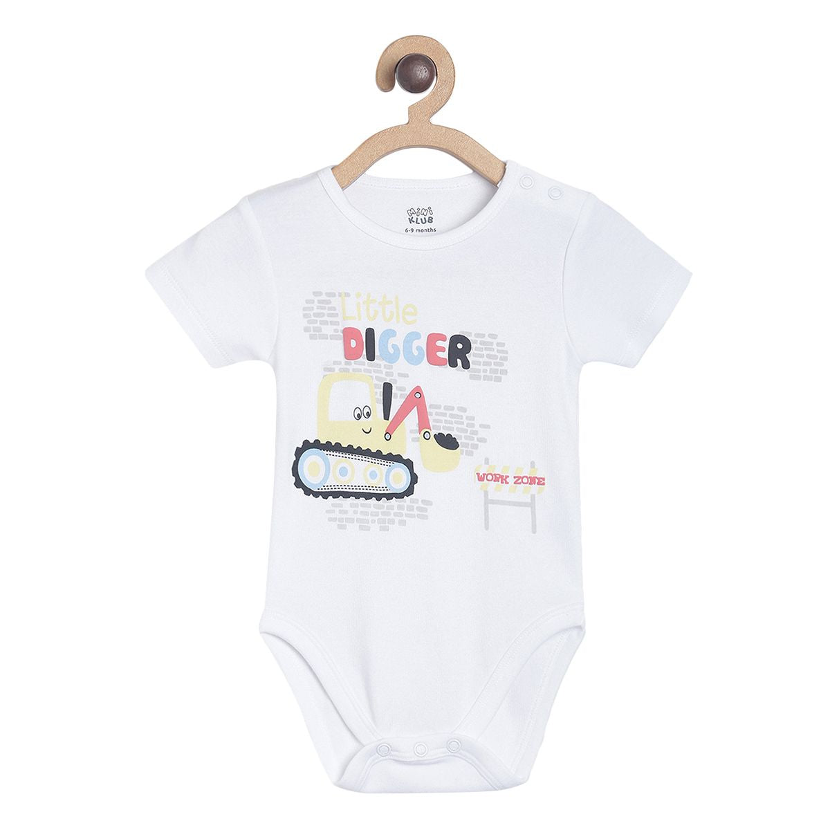 White Graphic Bodysuit With Blue Bottom