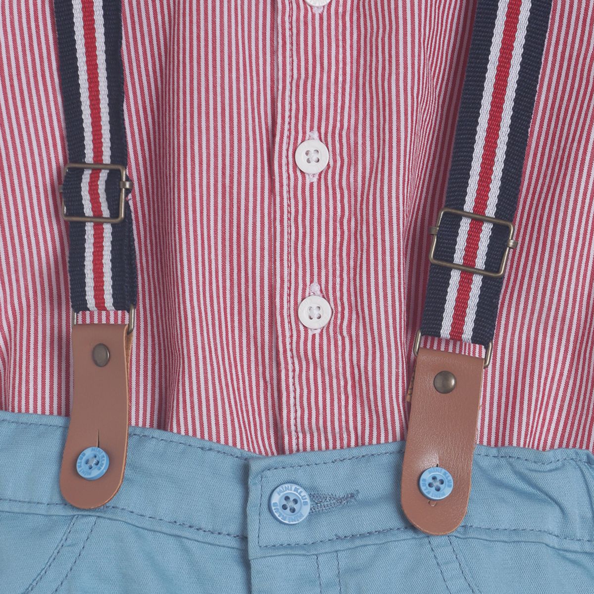 Pack of 2 bodysuit and shorts set - light violet & blue for New Born