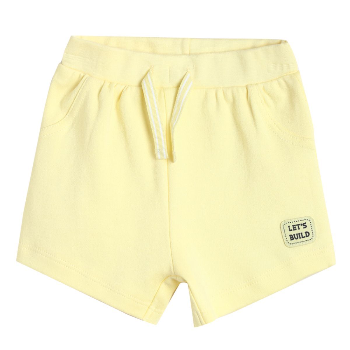 Pack of 2 tee and shorts set - light sky blue & bright yellow for 0-3 Months